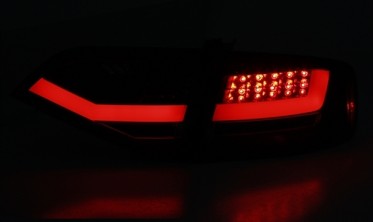 Фонари диодные задние red smoke AUDI A4 B8 sedan дорестайл фото