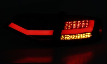 Фонари диодные задние red smoke AUDI A4 B8 sedan дорестайл фото