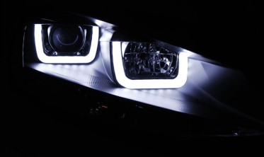 Чорні фари передні VOLKSWAGEN GOLF 7 з діодами фото