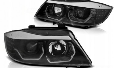 Фари передні BMW E90 E91 з 3D світлодіодними кільцями фото