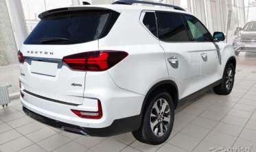 Листва для защиты заднего бампера Ssangyong Rexton фото