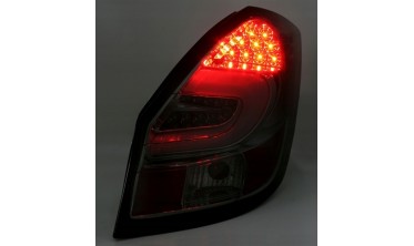 Черные диодные стопы (фонари тюнинговые) SKODA FABIA 2 фото