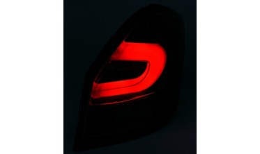 Черные диодные стопы (фонари тюнинговые) SKODA FABIA 2 фото