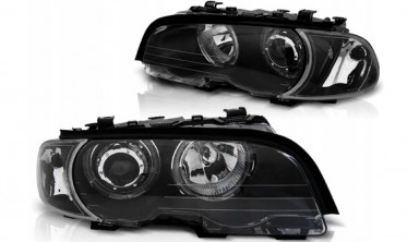 Тюнінгові фари передні BMW E46 купе / кабріо Led Angel Eyes фото