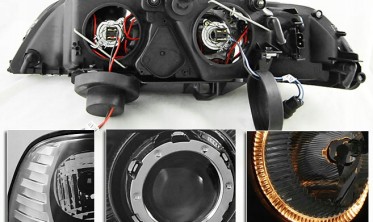 Тюнинговый передние фары BMW E39 Black Eagle Eyes фото