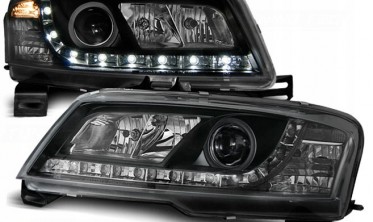Лінзовані фари передні FIAT STILO чорні фото
