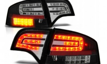 Чорні діодні ліхтарі задні AUDI A4 B7 sedan фото