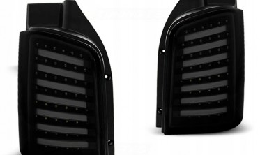 Светодиодные фонари задние Volkswagen T5 ляда Smoke Black фото