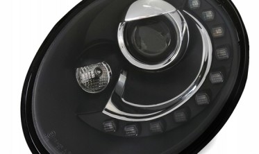 Чорні фари передні з діодами VOLKSWAGEN NEW BEETLE 1998-2005 фото