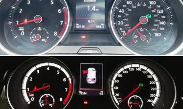 Тюнинговые шкалы приборов VW Golf 7 в стиле Golf R фото