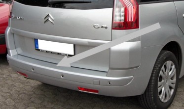 Захисна накладка на задній бампер Citroen C4 Grand Picasso фото