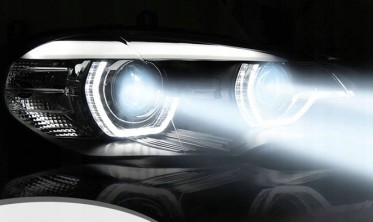 LED фари передні BMW X5 E70 3D angel eyes (xenon OEM) фото