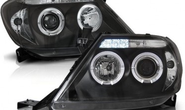 Тюнинговые фары передние с кольцами Toyota Hilux (2005-2011) фото