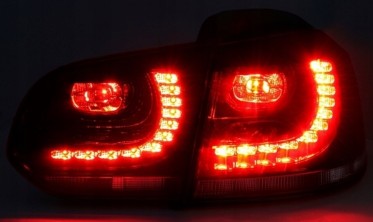 Диодные фонари задние VOLKSWAGEN GOLF 6 тонированные фото