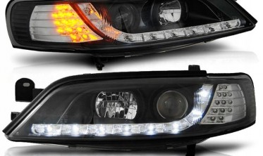 Тюнінг передні фари з діодними поворотами OPEL VECTRA B дорестайл фото
