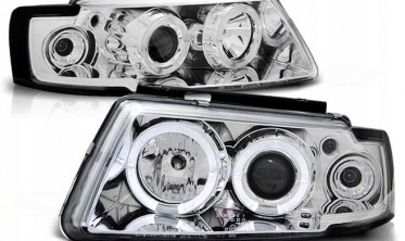 Фари передні тюнінгові VW Passat B5 Engel Eyes хром фото