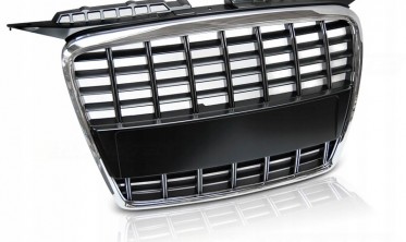 Решітка радіатора AUDI A3 (8P) у стилі S8 чорна з хромом фото