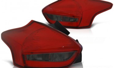 Задні ліхтарі FORD FOCUS 3 15-18 HATCHBACK RED SMOKE LED фото