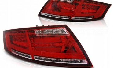 Фонари задние светодиодные AUDI TT 8J (LED BAR) красные фото