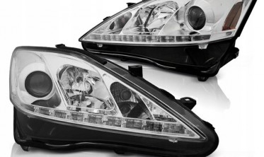 Тюнинг фары передние с диодной строкой LEXUS IS 2006-2013 фото