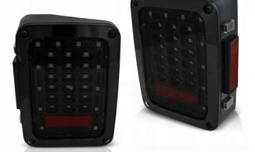 Светодиодные задние стопы JEEP WRANGLER JK тонированные фото
