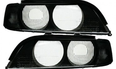 Тонированные корпуса передних фар для BMW E39 с ксеноновыми фарами фото