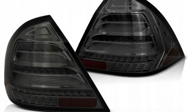 Тонированные задние фонари MERCEDES c-класс W203 седан LED BAR фото