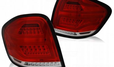 Стопи LED BAR (оптика ззаду) MERCEDES М-клас W164 RED WHITE фото