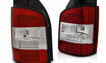 Ліхтарі світлодіодні задні VW T5 (розорювання) RED WHITE фото