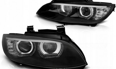 Фары передние BMW E92 / E93 с диодными кольцами 3D фото