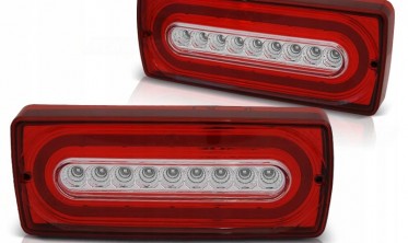 Задні ліхтарі діодні MERCEDES W463 G-KLASA RED WHITE фото