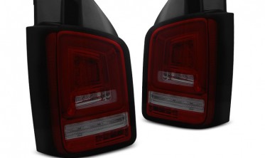 Задние фонари full led VW T5 Transporter RED SMOKE с бегающими поворотами фото