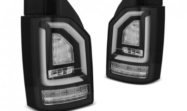 Чорні LED ліхтарі задні Volkswagen T6 ляда 2015-2019 фото
