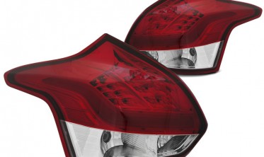 Задние фонари LED BAR FORD FOCUS 3 НATCHBACK 11-14 красно-белые фото