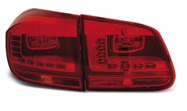 Красные диодные фонари задние VOLKSWAGEN TIGUAN рестайл фото