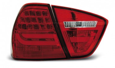 Задние тюнинг фонари LED BAR BMW 3 E90 красные фото