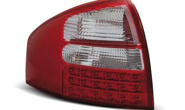 Тюнінгова оптика red white (ліхтарі задні) AUDI A6 C5 седан фото