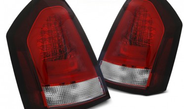 Світлодіодні задні ліхтарі CHRYSLER 300С 05-08 червоно-білі фото