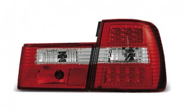 Led фонари задние BMW 5 E34 седан (красные) фото