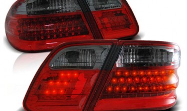 Тюнинговые фонари задние с диодами MERCEDES Е-класс W210 седан фото