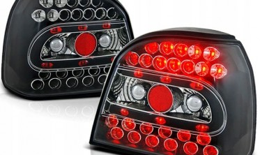 Черные диодные фонари задние VOLKSWAGEN GOLF 3 фото