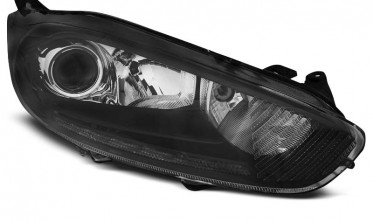 Фари передні чорні FORD FIESTA MK7 2013-2016 з ДХО фото