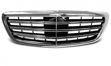 Решітка радіатора MERCEDES W222 у стилі S65 (без NIGHT VIEW) фото