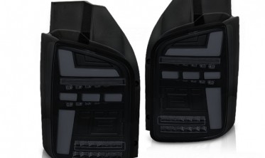 Тонированные LED фонари задние VW T5 03-09 с динамическими поворотами фото