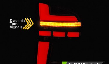 Диодные задние фонари VW T5 рестайл Transporter (Red Smoke) фото