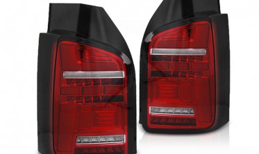 LED ліхтарі задні RED WHITE для VW TRANSPORTER T6 дорестайл фото