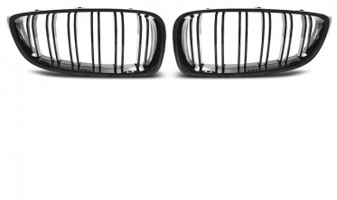 Решетка (ноздри) радиатора BMW F32 / F33 / F36  стиль М4 черная глянцевая фото
