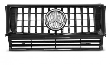 Решітка із зіркою Mercedes W463 G63 LOOK чорна глянсова фото