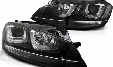 Фары передние тюнинг VOLKSWAGEN GOLF VII BLACK LINE фото