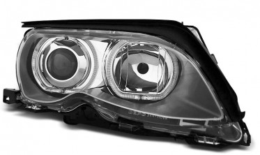 Передні фари з LED кільцями BMW E46 рестайл седан, універсал фото